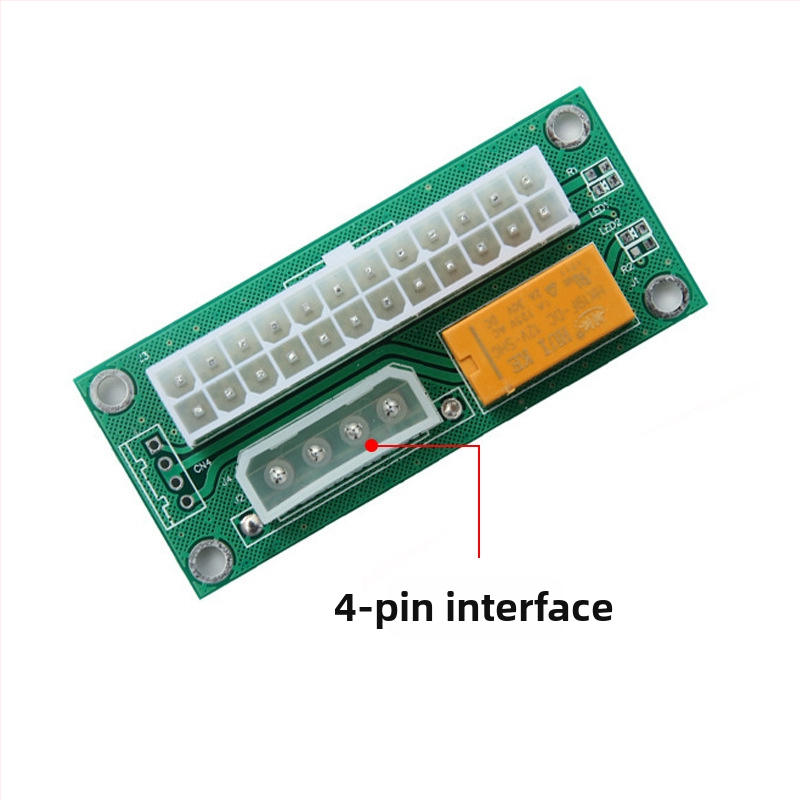 EZ Zeus EZ0304 24-pinová adaptér karta pre dvojité napájanie so synchronizovaným štartom pre Add2Psu, 4-Pin
