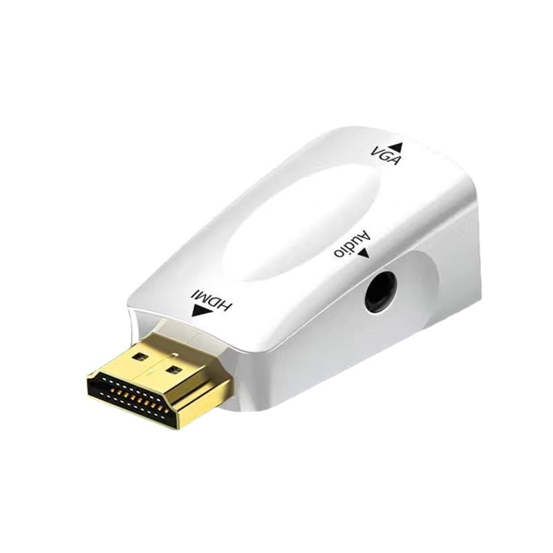 HDMI мъжки към VGA женски конвертор за монитор/проектор/телевизор с аудио