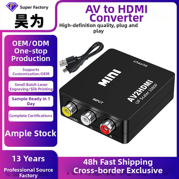 AV na HDMI video konvertor 1080P s RCA vstupom