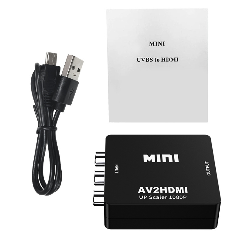 Convertor AV către HDMI 1080P cu intrare RCA