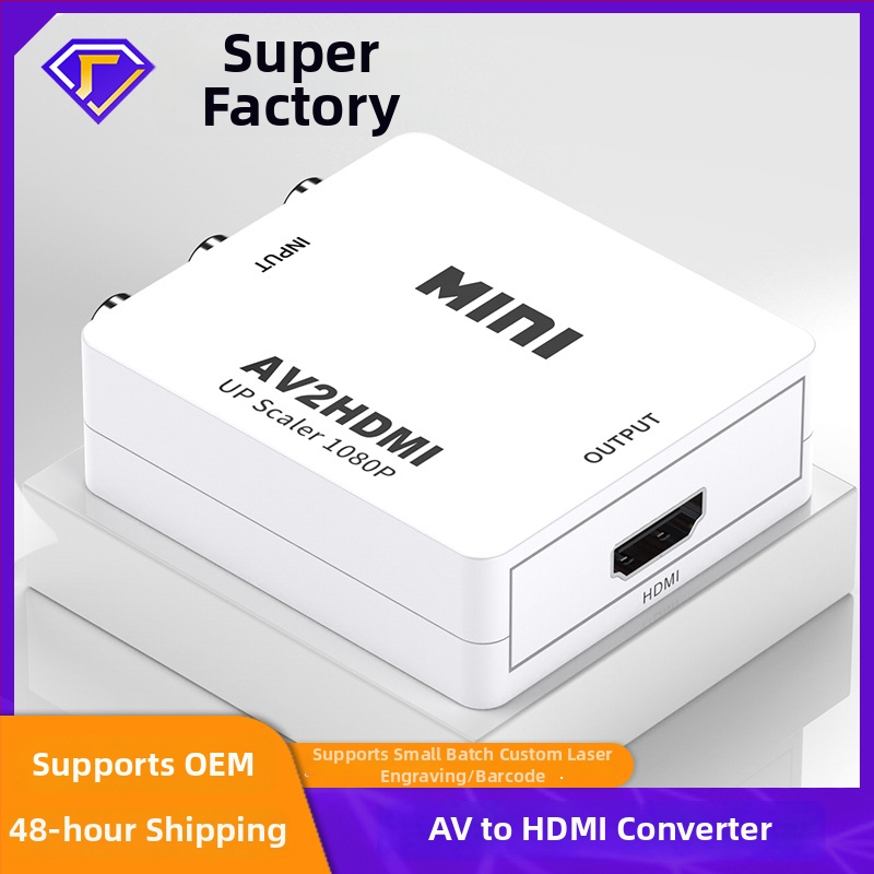 AV na HDMI video konvertor 1080P s RCA vstupom