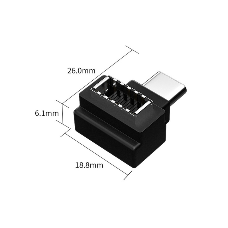 Hengyue HYZ602 adaptor USB-C spre Type-E, interfață USB 3.0, viteză 1000 Mbps