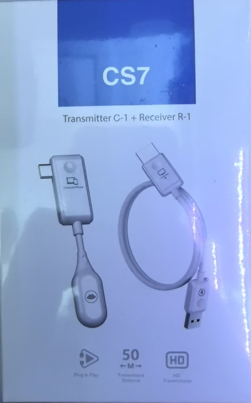 Bežični HDMI produžni kabel Point-to-Point za konferencije - Zrcaljenje zaslona Type-C, 1080p HDMI, 1GB memorija