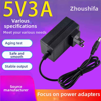 Barošanas adapters 5V3A ar US sienas kontaktu – set-top box, 200-240V ieejas spriegums, tieša uzlāde