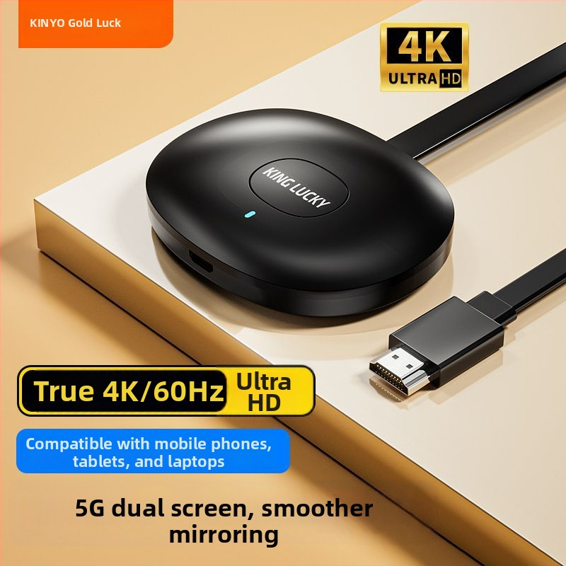 G26 bežični uređaj za projekciju zaslona, 4K izlaz, dvopojasni Wi‑Fi (5GHz), 2GB RAM, podrška TF kartici