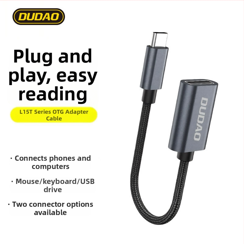 Unique L15T Type-C na USB OTG adaptér, USB-A samica pre Huawei zariadenia