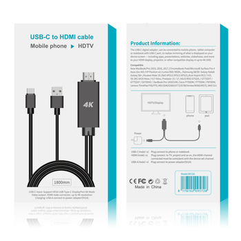 HDMI patch kabel uz podršku 4K, bakreno jezgro, duljina 1.8 m, model 9572A