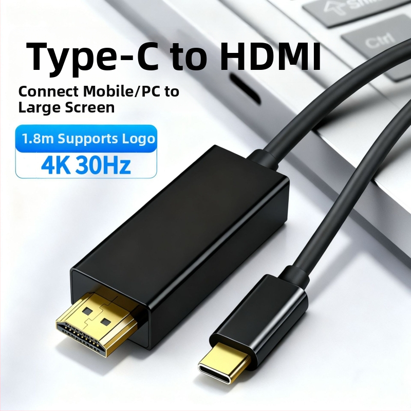 Kábel Type-C na HDMI – HDMI rozhranie, Cs5261 čip, meďové jadro