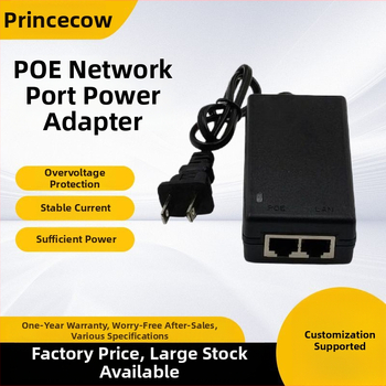 PoE galda barošanas adapters, 15–24 V DC, 1 A, uzraudzības kamerām un set-top kastēm