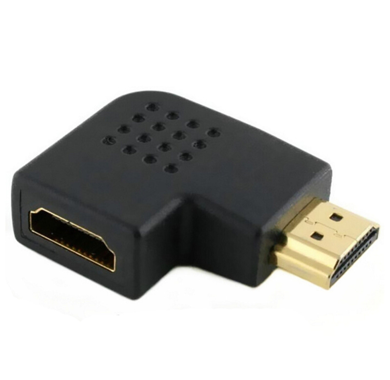 HG HDMI προσαρμογέας γωνίας 90°, αρσενικό προς θηλυκό HDMI, διεπαφή HDMI, υψηλής ποιότητας τσιπ