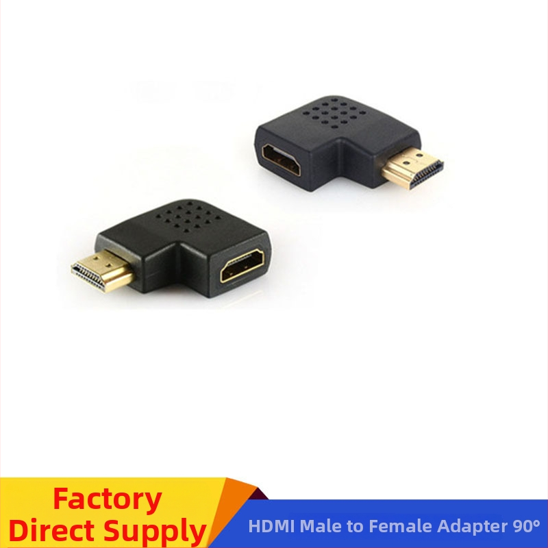 HG HDMI 90° uhol adaptér, samec na samicu, HDMI rozhranie, vysokokvalitný čip