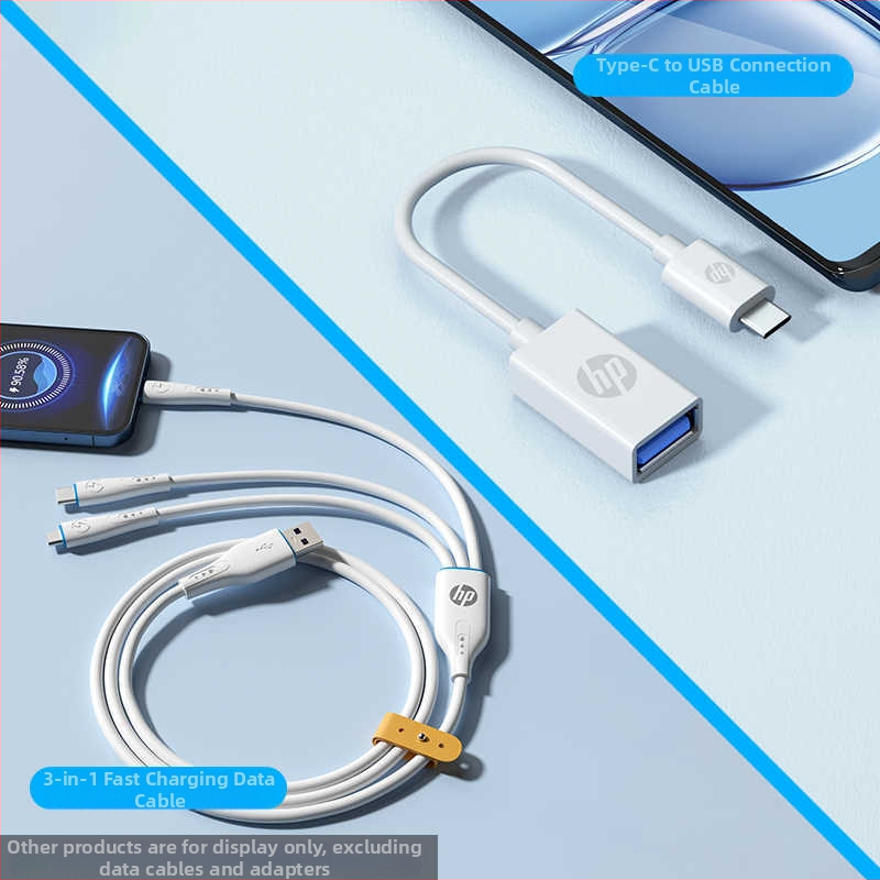 HP USB na USB-C adaptér kábel - 15 cm, pre tablety, notebooky a telefóny