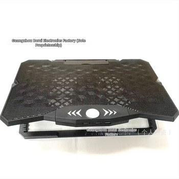Chladiaca podložka pre notebook s 6 ventilátormi, dĺžka línie 54 mm, plastová konštrukcia, pre notebooky/ ultrabooky