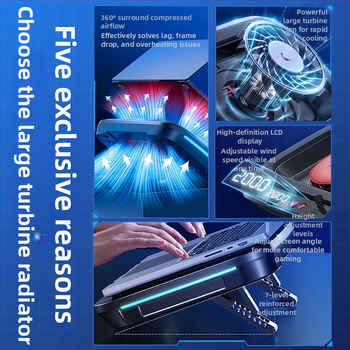 Podložka na chladenie notebooku, model FL08, vzduchové chladenie, plast, pre notebooky, 1 ventilátor