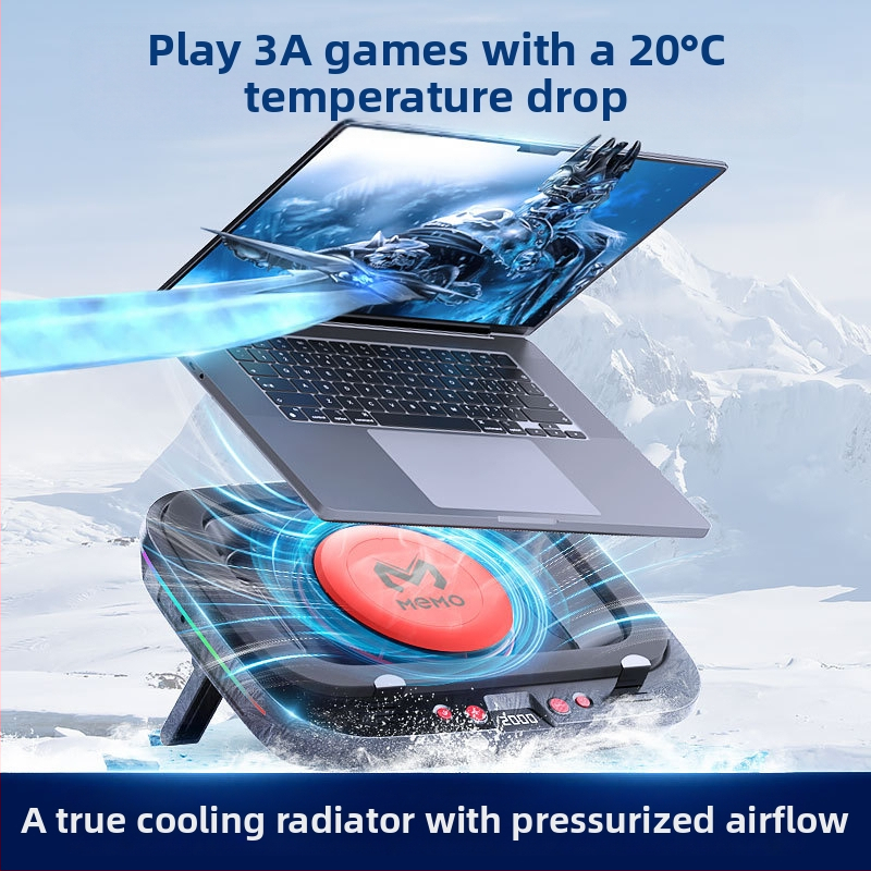 Podložka na chladenie notebooku, model FL08, vzduchové chladenie, plast, pre notebooky, 1 ventilátor