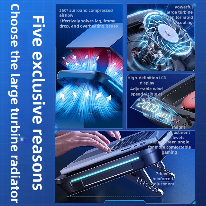 Podložka na chladenie notebooku, model FL08, vzduchové chladenie, plast, pre notebooky, 1 ventilátor