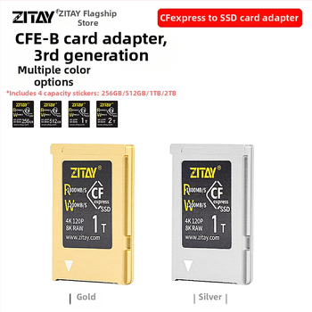 Σετ CFexpress προς SSD από τη Zitay, κάτοχος καρτών Cfe-b, CFexpress τύπος CFE, διεπαφή Άλλο