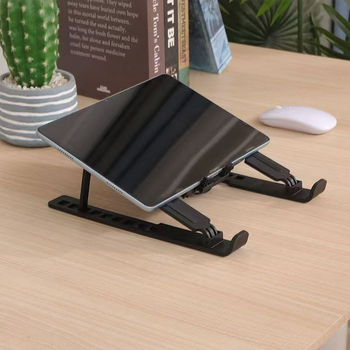 Стойка за лаптоп за охлаждане с тиха работа, регулиема височина, прибираща се основа и вграден вентилатор