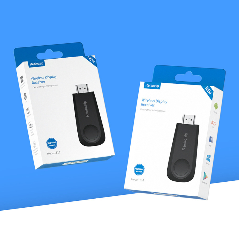 E10 HDMI képernyő-tükröző vevő AirPlay, Miracast és DLNA támogatással – AM8268, 128MB RAM, 1080p