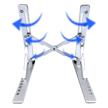 Suport răcire laptop XY-08 | Aliaj de aluminiu, suport triunghiular stabil anti-alunecare, 0,23 kg