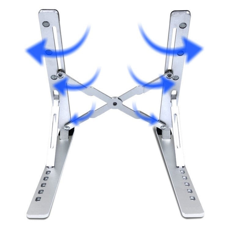 Suport răcire laptop XY-08 | Aliaj de aluminiu, suport triunghiular stabil anti-alunecare, 0,23 kg