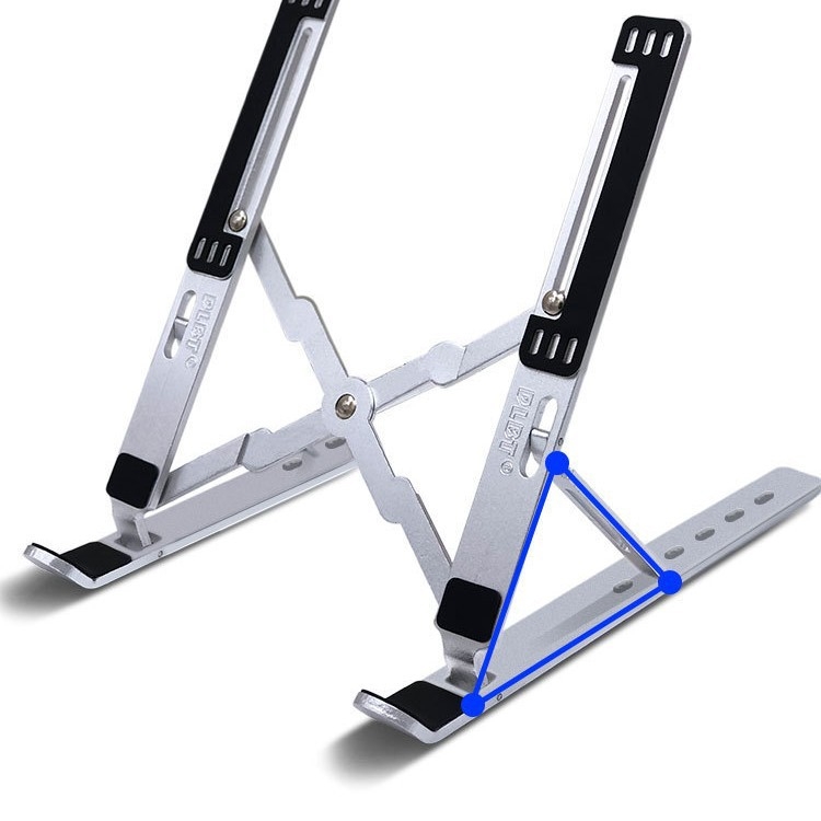 Suport răcire laptop XY-08 | Aliaj de aluminiu, suport triunghiular stabil anti-alunecare, 0,23 kg