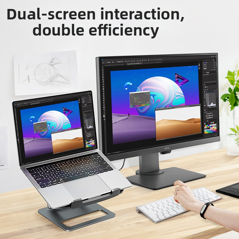Chladič na notebook z hliníka, vzduchové chladenie, dva ventilátory, 1,3 kg, kompatibilné s Playbook
