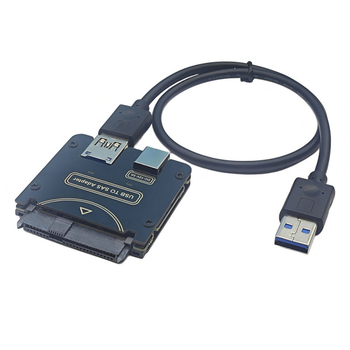 Carte adaptor USB către SAS pentru hard disk, model Adpu3st-j01, cip 578, viteză transfer 6000 Mb/s, conectori 1–4