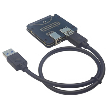 Carte adaptor USB către SAS pentru hard disk, model Adpu3st-j01, cip 578, viteză transfer 6000 Mb/s, conectori 1–4