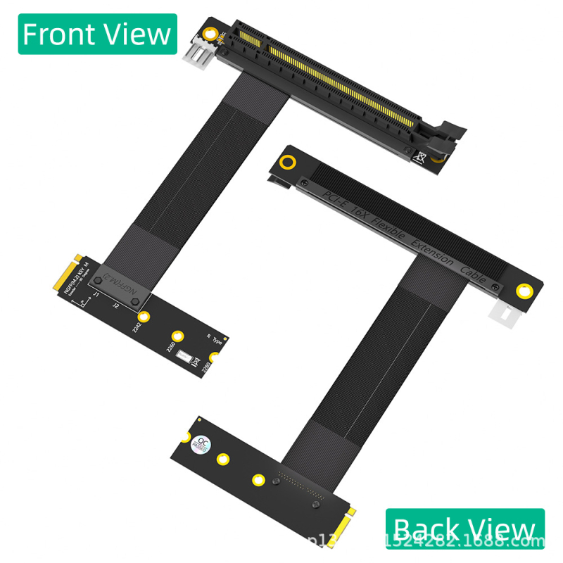 PCI-E 16X 90° patch kabel za M.2 NGFF Key M, duljina 19 cm