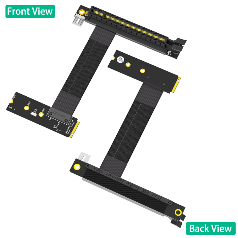 PCI-E 16X 90° patch kabel za M.2 NGFF Key M, duljina 19 cm