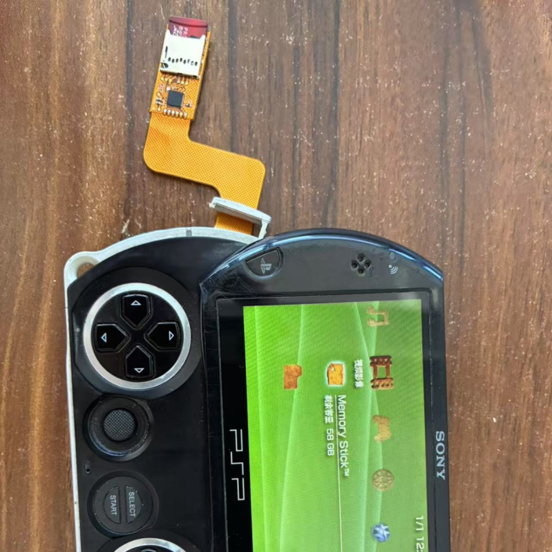 PSP Go M2 κάρτας μνήμης προσαρμογέας καλώδιο – TF προς M2 MicroSD, 128GB, τσιπ KAK, 16MB/s, χαλκός πυρήνας