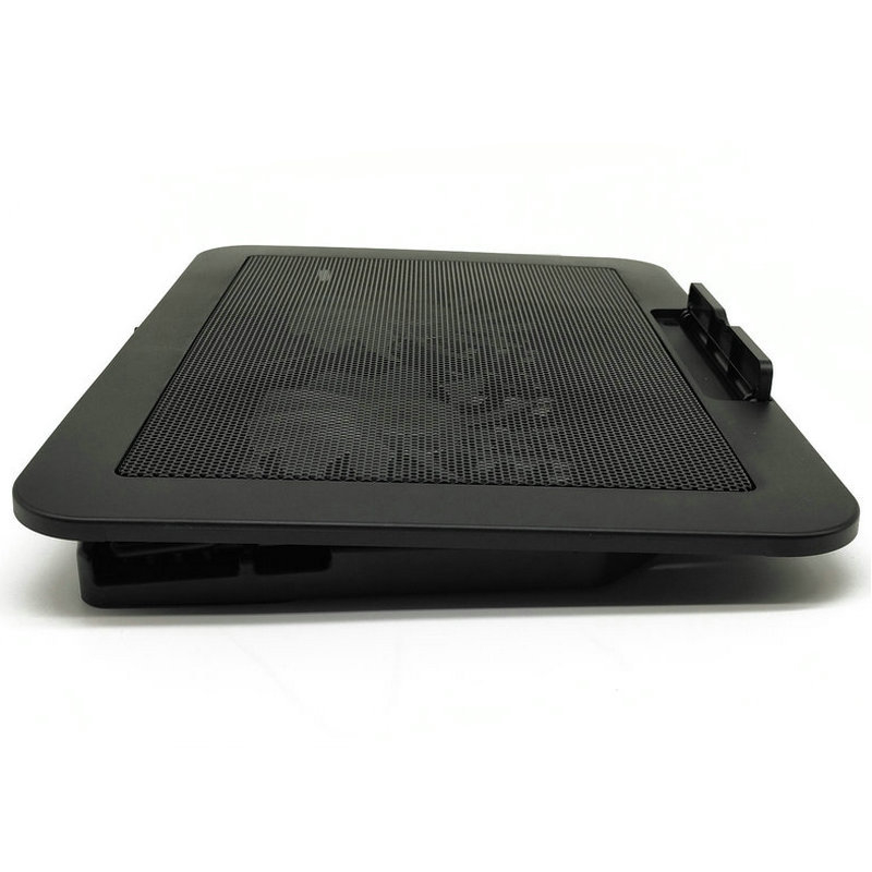 Лаптоп охладител, модел NCP-212, дву вентилаторна конфигурация, пластмаса + железна мрежа, съвместим с лаптопи, ултрабуци и други устройства