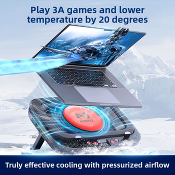 Chladič na notebook FL08 - vzduchové chladenie, 1 ventilátor, 1 m kábel, ABS