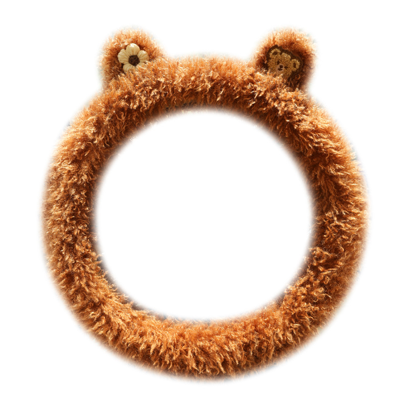 Plišani pokrivač volana za zimu — protuklizni, sladak stil, univerzalna prilagodba, materijal: umjetni pliš