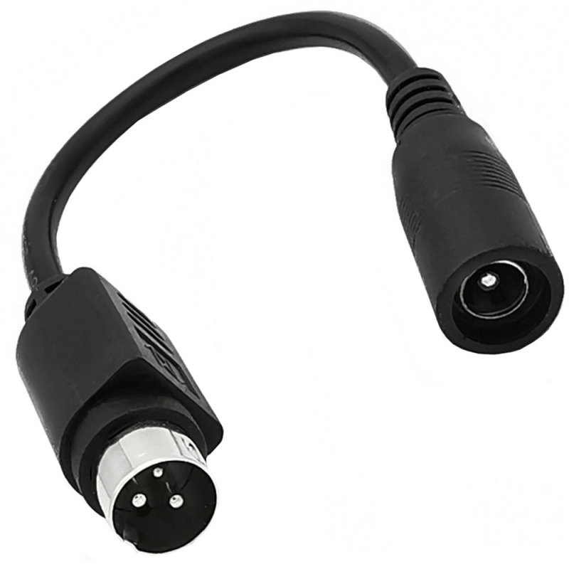 Καλώδιο μετασχηματιστή DC 5.5x2.1 mm με κυκλικό ακροδέκτη, 3-pin/4-pin, χαλκός πυρήνας, μήκος 0,2 m, 3 A