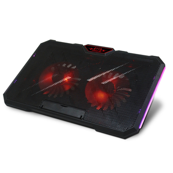 Chladič za notebook s dva ventilatora, metalna mreža, model YL-019