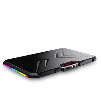 Chladič za notebook s dva ventilatora, metalna mreža, model YL-019