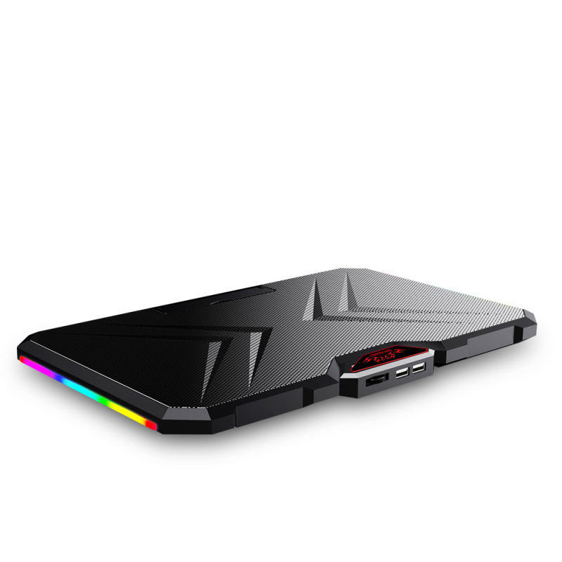 Chladič za notebook s dva ventilatora, metalna mreža, model YL-019
