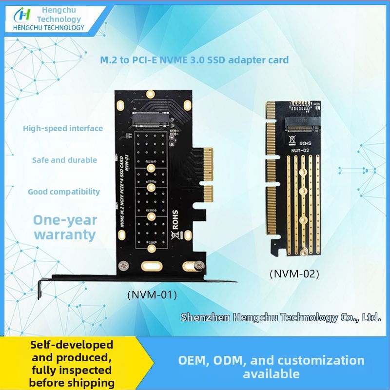 Adapterová karta NVMe M.2 na PCIe 3.0 x4, vysokorýchlostná podpora NVMe 3.0