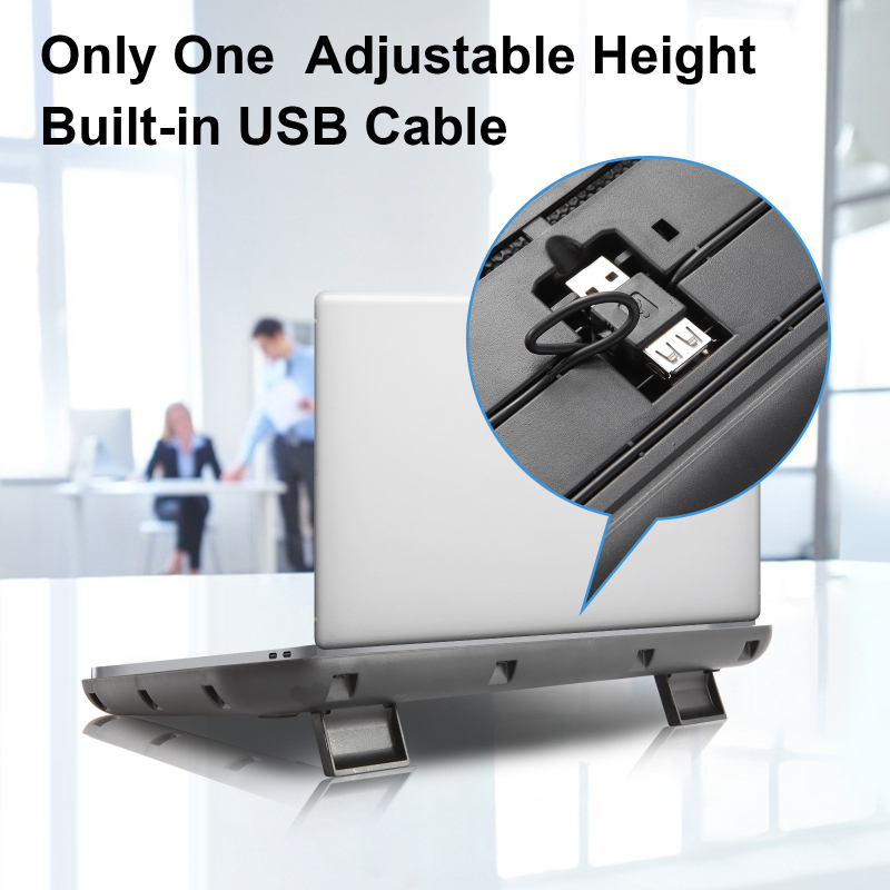 Suport de răcire pentru laptop, plasă metalică, răcire prin aer, 1 ventilator, pentru notebook-uri