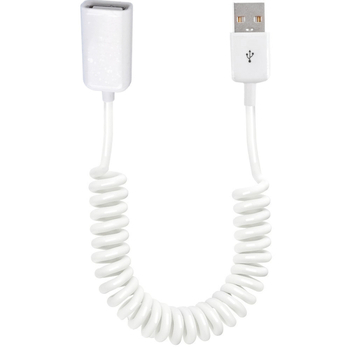 USB 2.0 patch kabel, povlačni opružni dizajn, USB-A muški – USB-A ženski