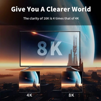 Cablu DisplayPort către DisplayPort, DP 1.4, suport 8K60Hz, adaptor video Type-C către DP, lungime 2 m