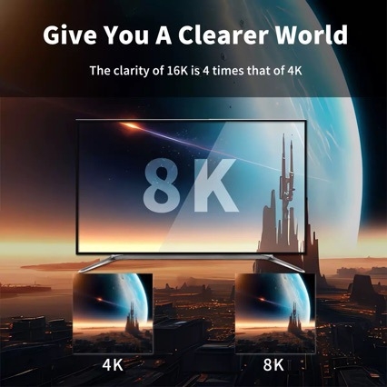 Cablu DisplayPort către DisplayPort, DP 1.4, suport 8K60Hz, adaptor video Type-C către DP, lungime 2 m