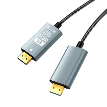 Cablu DisplayPort către DisplayPort, DP 1.4, suport 8K60Hz, adaptor video Type-C către DP, lungime 2 m
