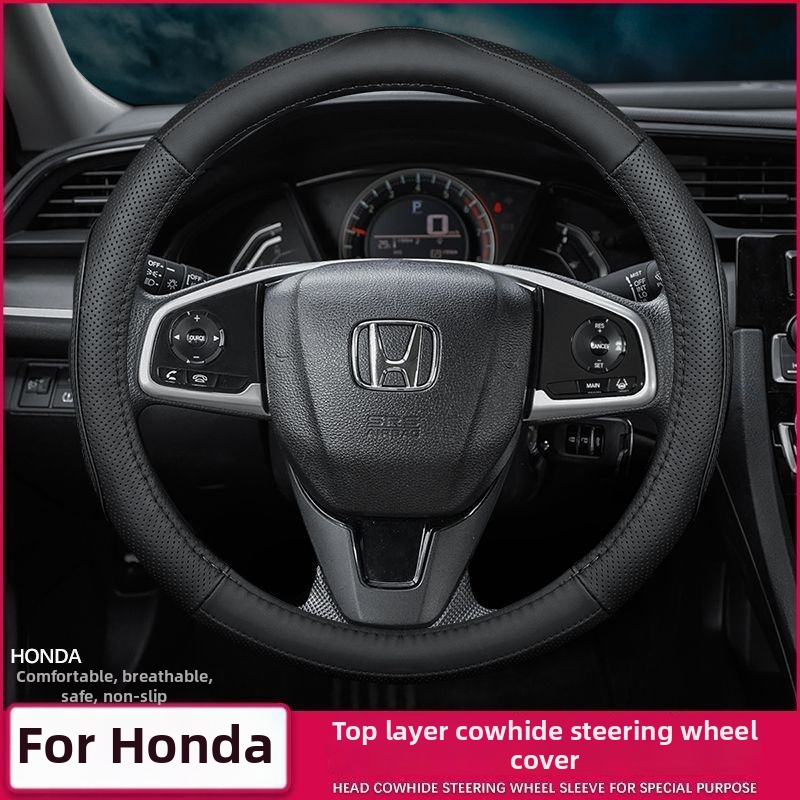 Kožni omotač volana za Honda — sve sezone, izvorni stil, ugradnja za određeni automobil