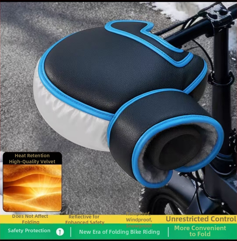 Ādas ziemas braukšanas cimdi, bieza, īsa manšete, piemēroti riteņbraukšanai un sacensībām