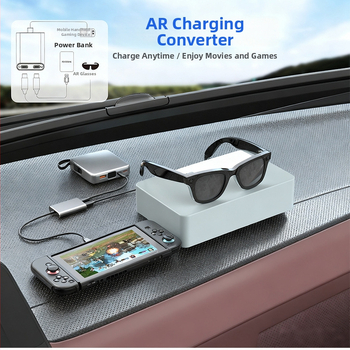 Switch2-ar Typ-C dokovacia stanica pre AR okuliare, 4K projekcia, PD nabíjanie s rozdelovačom, 5 Gbps