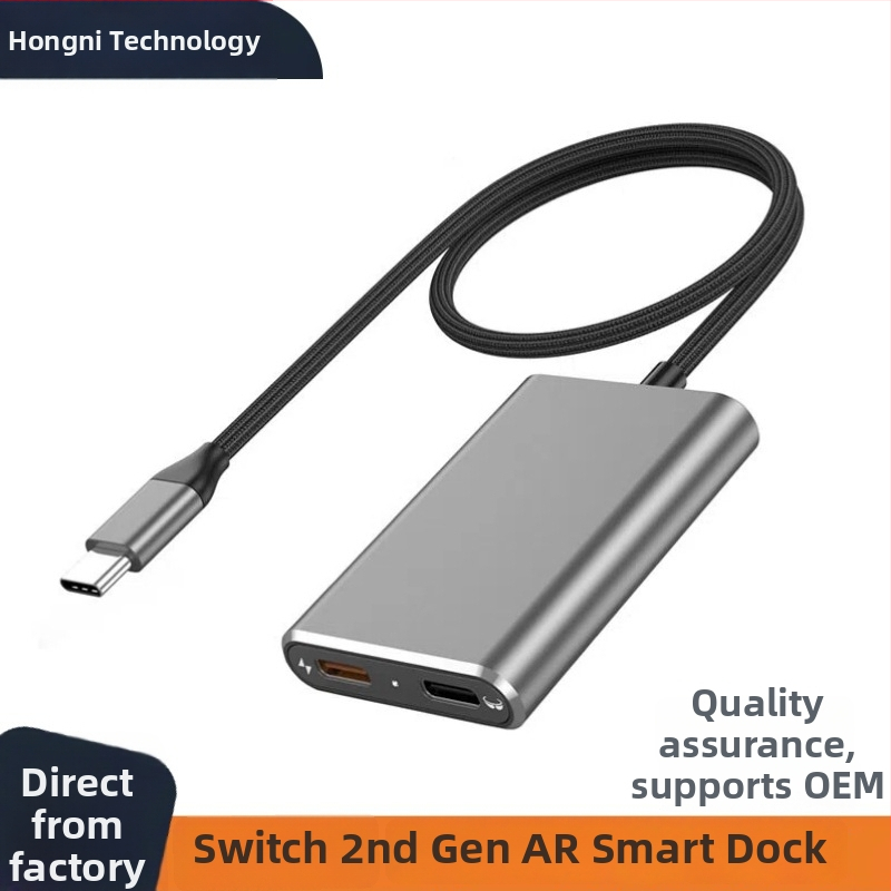 Switch2-ar Typ-C dokovacia stanica pre AR okuliare, 4K projekcia, PD nabíjanie s rozdelovačom, 5 Gbps