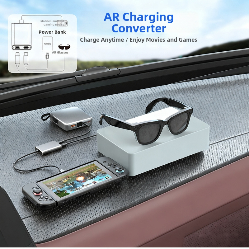 Switch2-ar Typ-C dokovacia stanica pre AR okuliare, 4K projekcia, PD nabíjanie s rozdelovačom, 5 Gbps